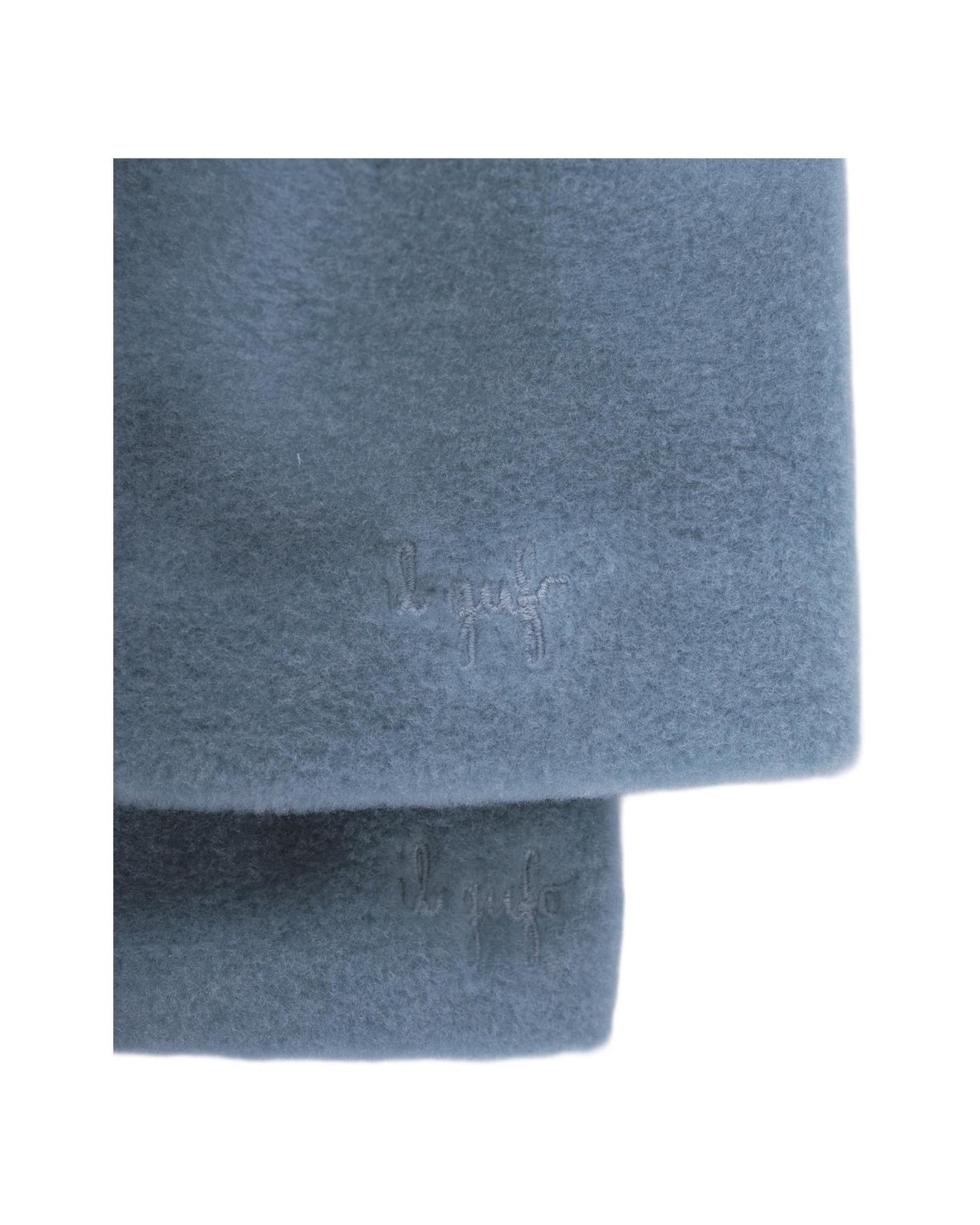 Set cappello e sciarpa per neonato Il Gufo azzurro con dettaglio orecchie - Rubino Kids