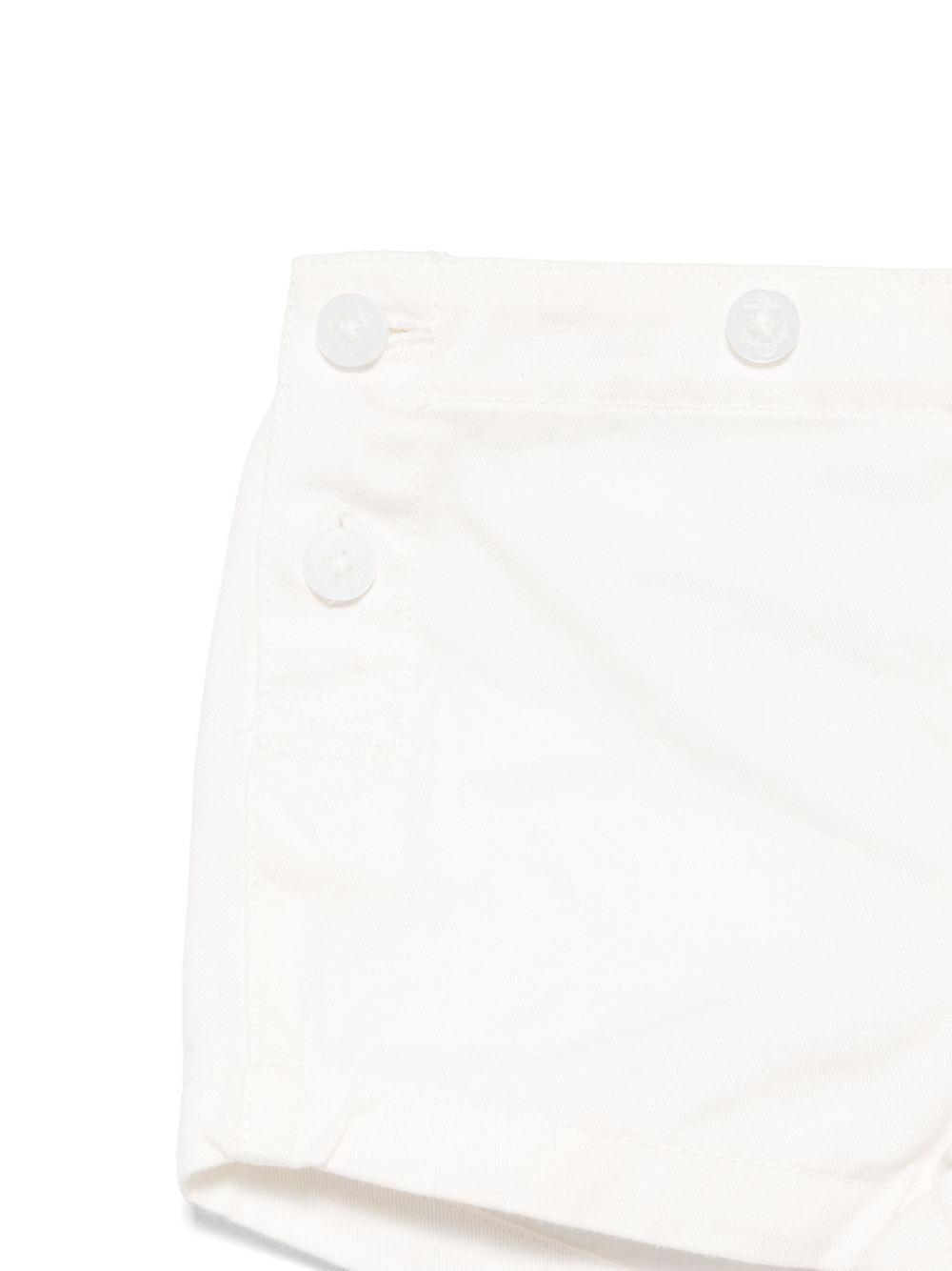 Set con shorts per neonato POLO RALPH LAUREN KIDS bianco con logo Polo Bear - Rubino Kids