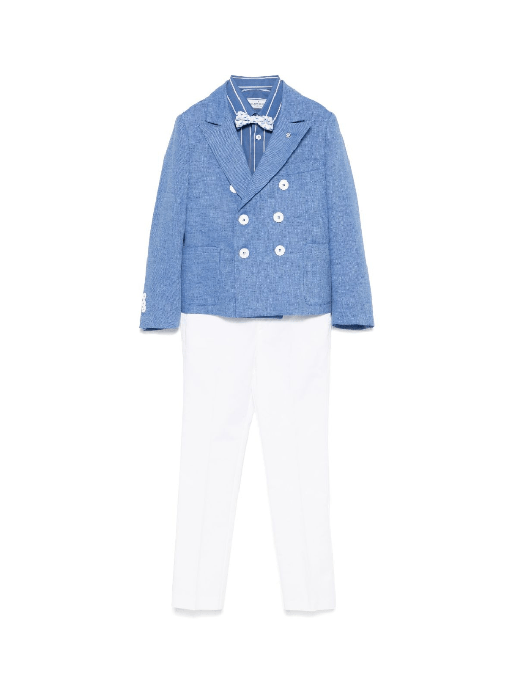 Set di 3 pezzi per bambino Colorichiari blu con design color - block - Rubino Kids