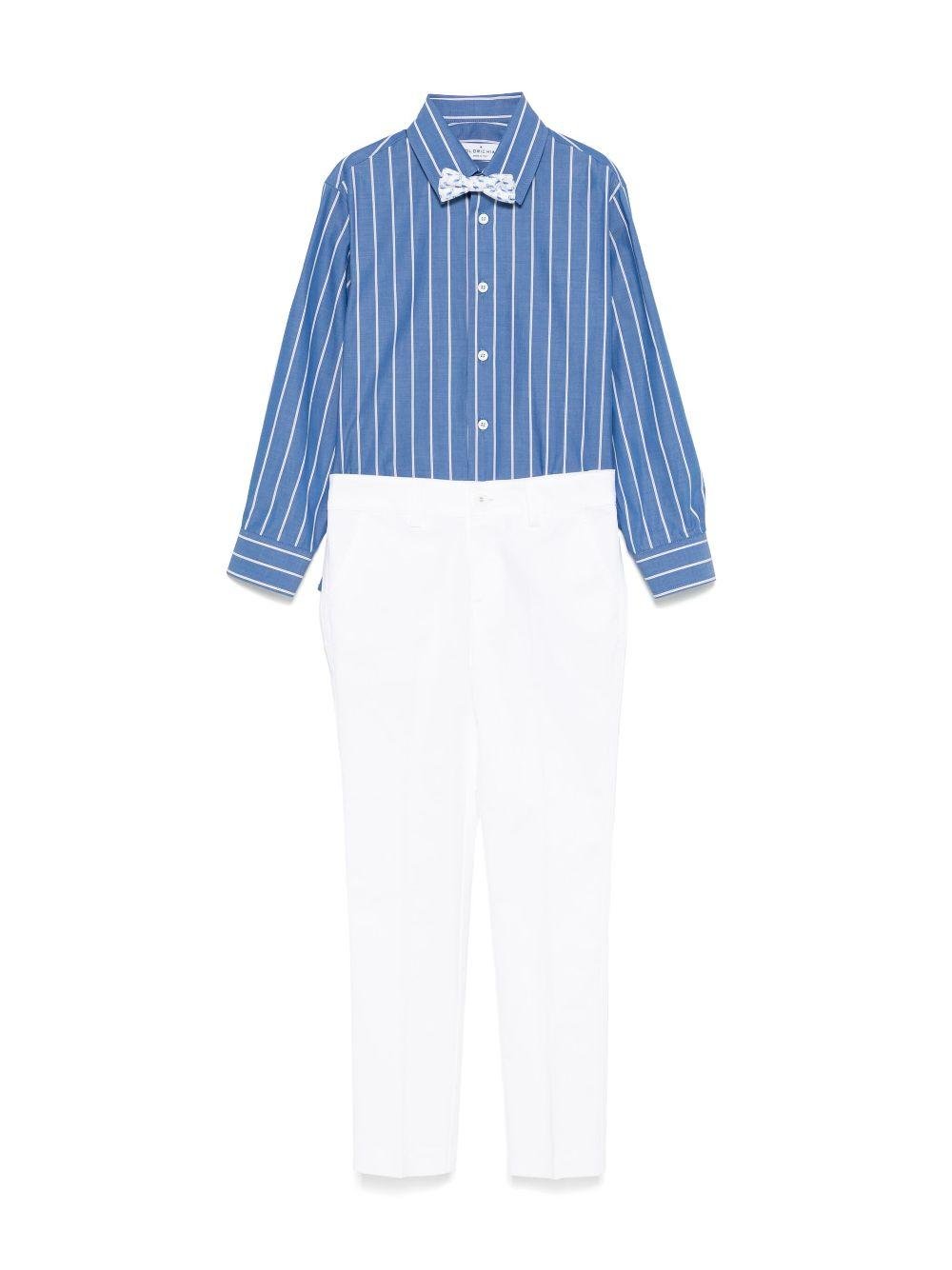 Set di 3 pezzi per bambino Colorichiari blu con design color - block - Rubino Kids