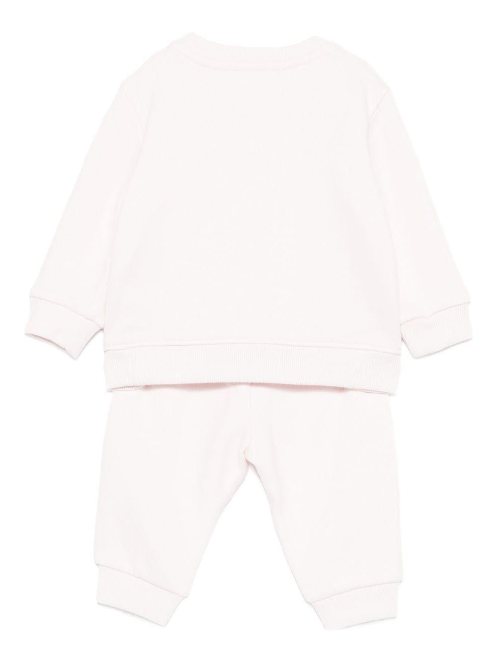 Set di maglia e pantaloni per neonata Polo Ralph Lauren Kids rosa con stampa grafica Teddy - Rubino Kids