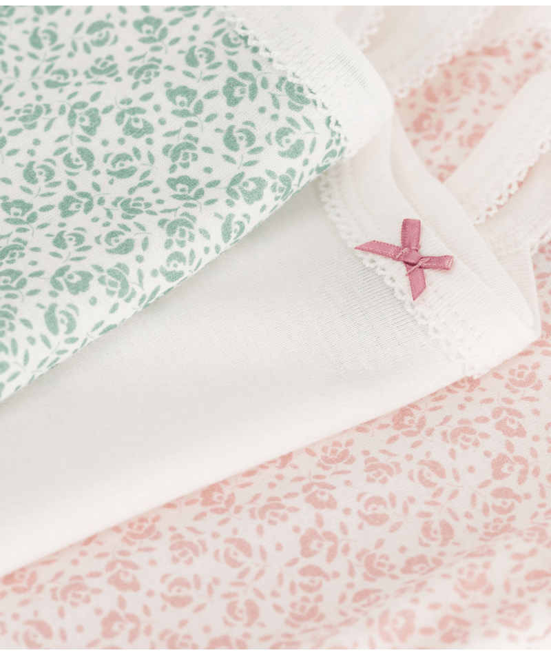 Set di tre body per neonati Petit Bateau multicolore senza maniche - Rubino Kids