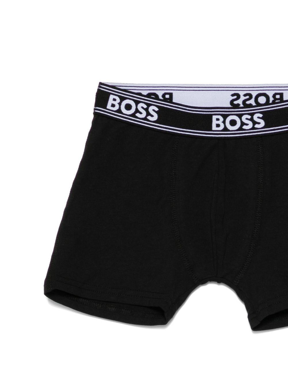 Set di tre boxer per bambino Boss Kids multicolore con elastico in vita - Rubino Kids