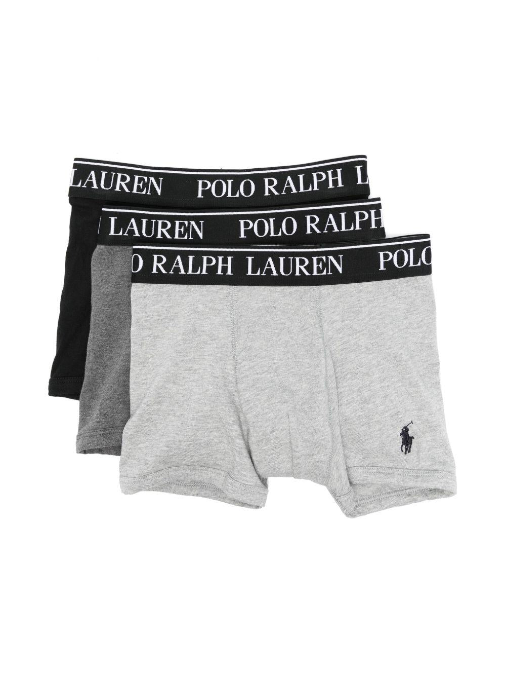 Set di tre boxer per bambino Polo Ralph Lauren Kids multicolore con caratteristico motivo Polo Pony - Rubino Kids