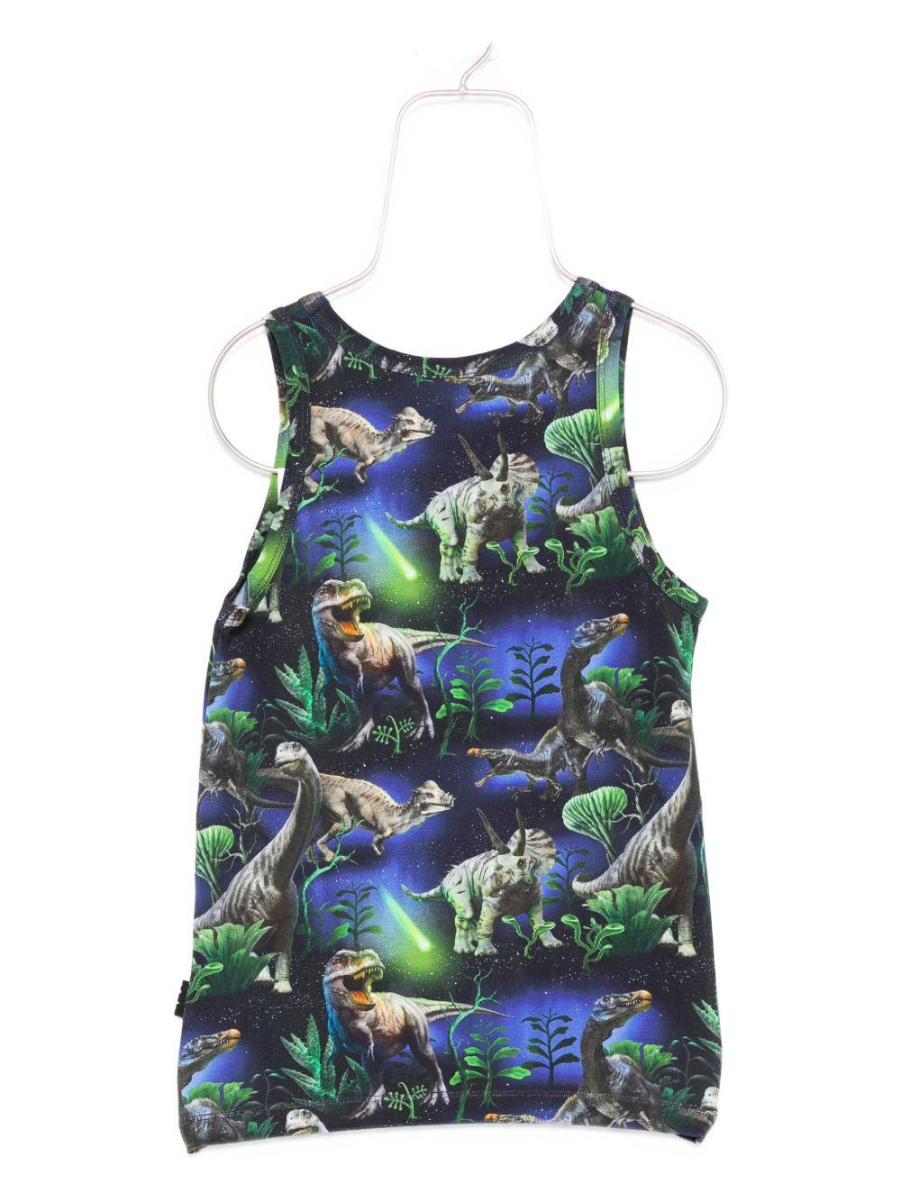 Set due canotte per bambino Molo blu con design dinosauro - Rubino Kids