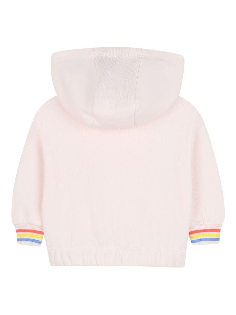 Set felpa e joggers per neonata Billieblush rosa con motivo a cuori a contrasto - Rubino Kids