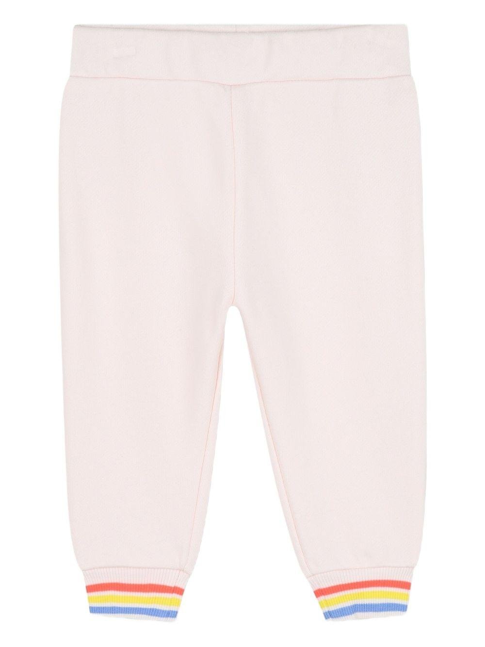 Set felpa e joggers per neonata Billieblush rosa con motivo a cuori a contrasto - Rubino Kids