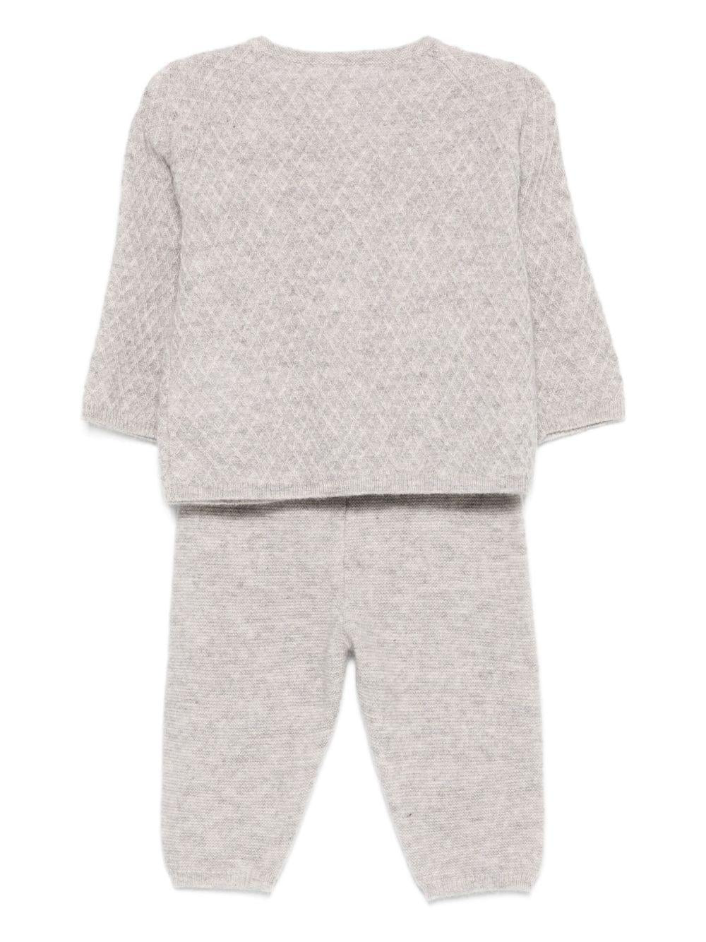 Set maglione e pantaloni per neonato Tartine Et Chocolate grigio con elastico in vita - Rubino Kids