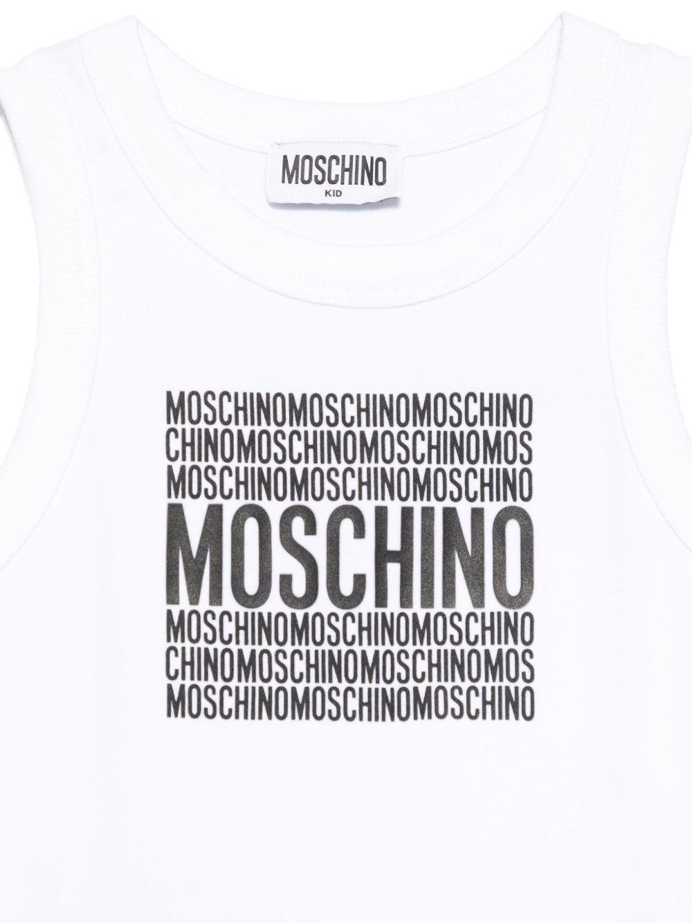 Set t-shirt a strati per bambina Moschino Kids multicolor con stampa logo - Rubino Kids