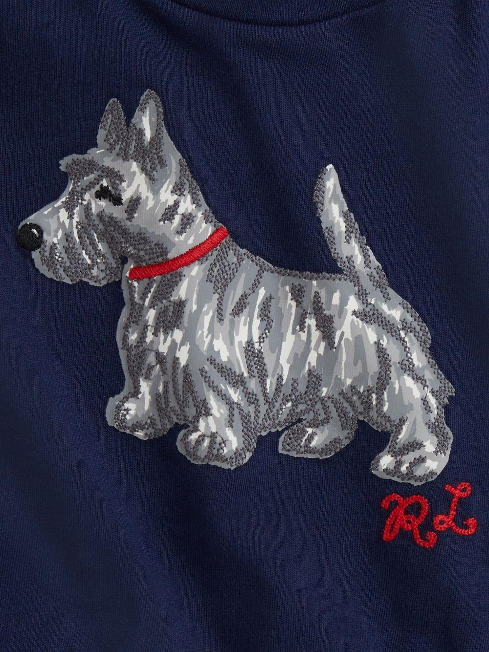 Set t-shirt e pantaloni per neonata Polo Ralph Lauren Kids blu con stampa tartan - Rubino Kids