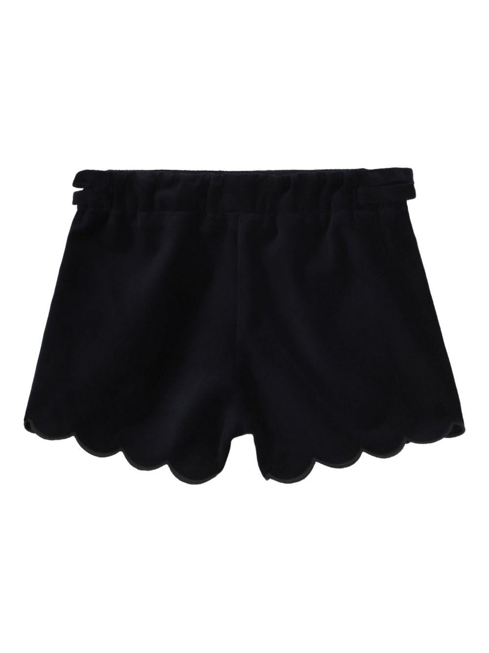 Set t-shirt e shorts per neonata Chloé Kids multicolore con logo ricamato - Rubino Kids