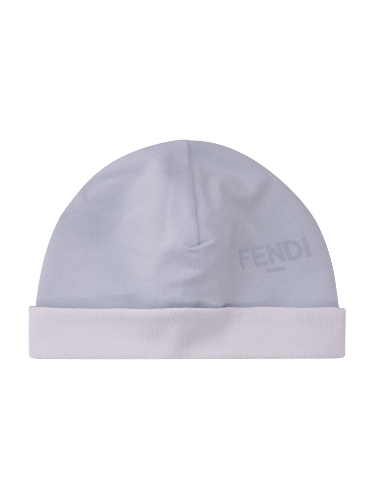 Set tre pezzi per neonato Fendi Kids azzurro con stampa Cavallino Fendi - Rubino Kids