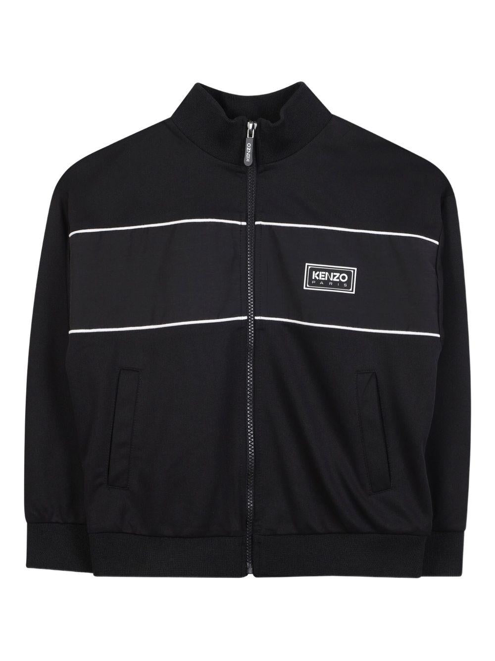 Set tuta sportiva per bambino Kenzo Kids blu con rifiniture a contrasto - Rubino Kids