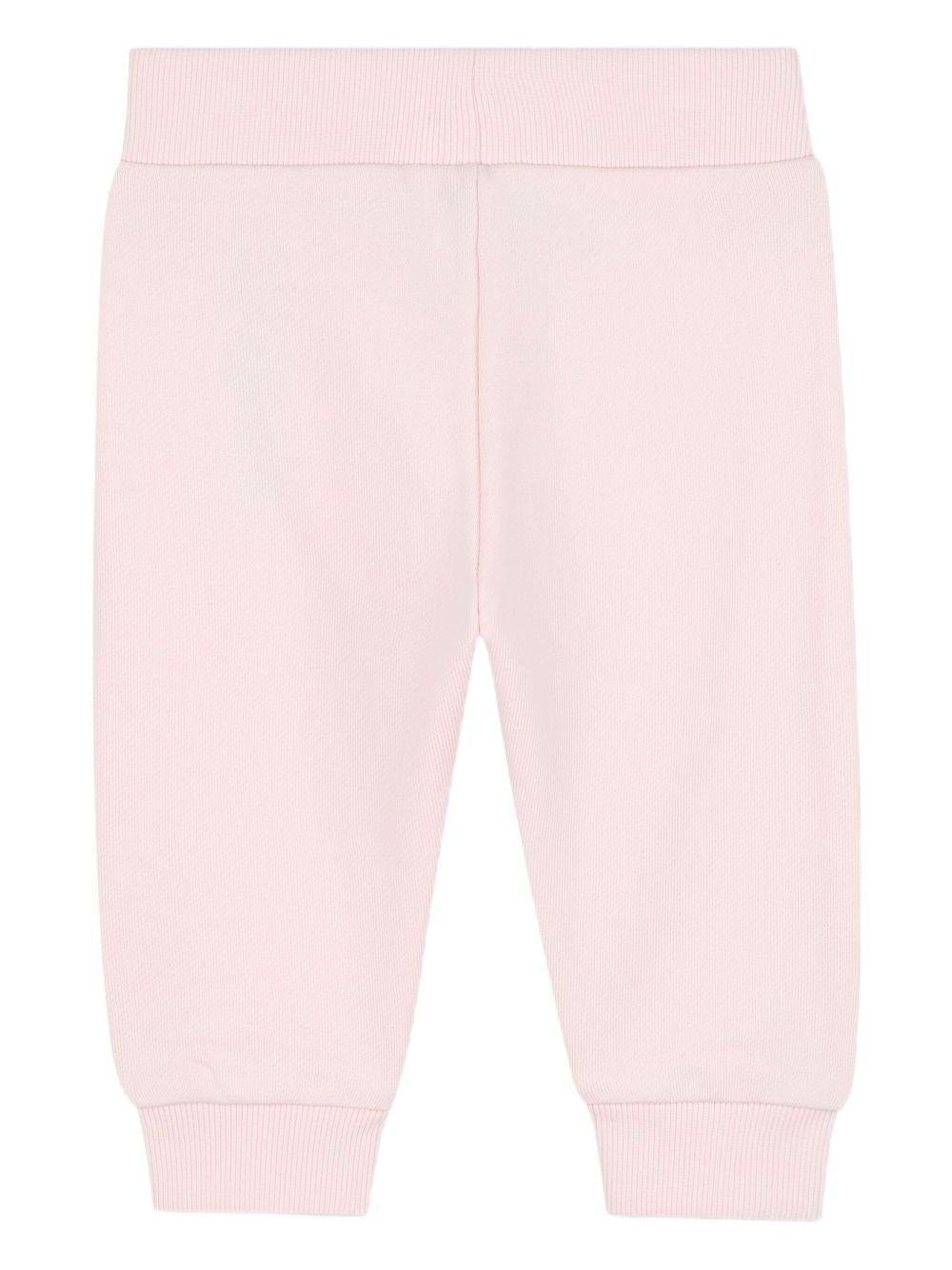 Set tuta sportiva per neonata Kenzo Kids rosa con stampa con logo posteriore - Rubino Kids