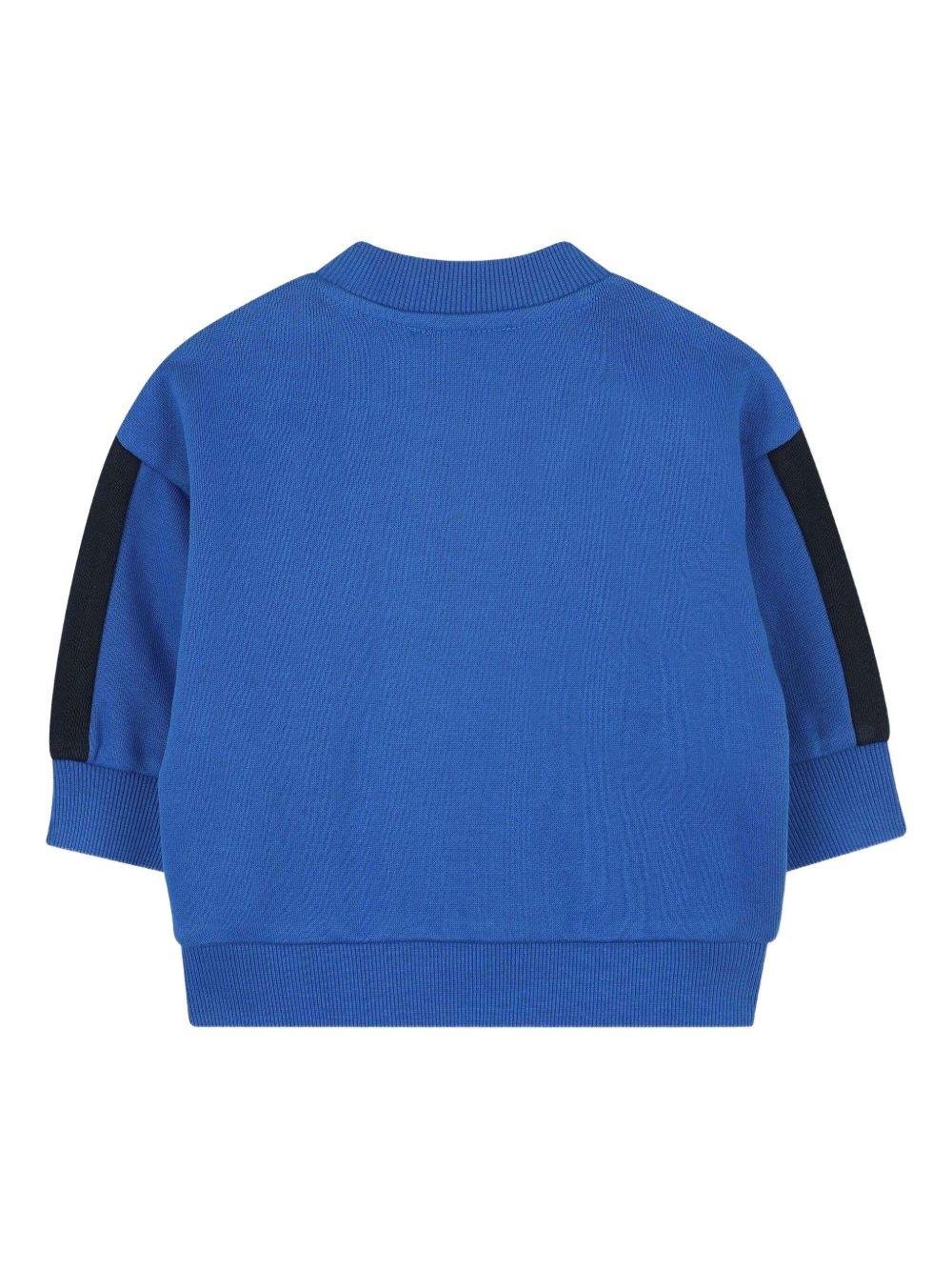 Set tuta sportiva per neonato Kenzo Kids blu con design stampa - Rubino Kids