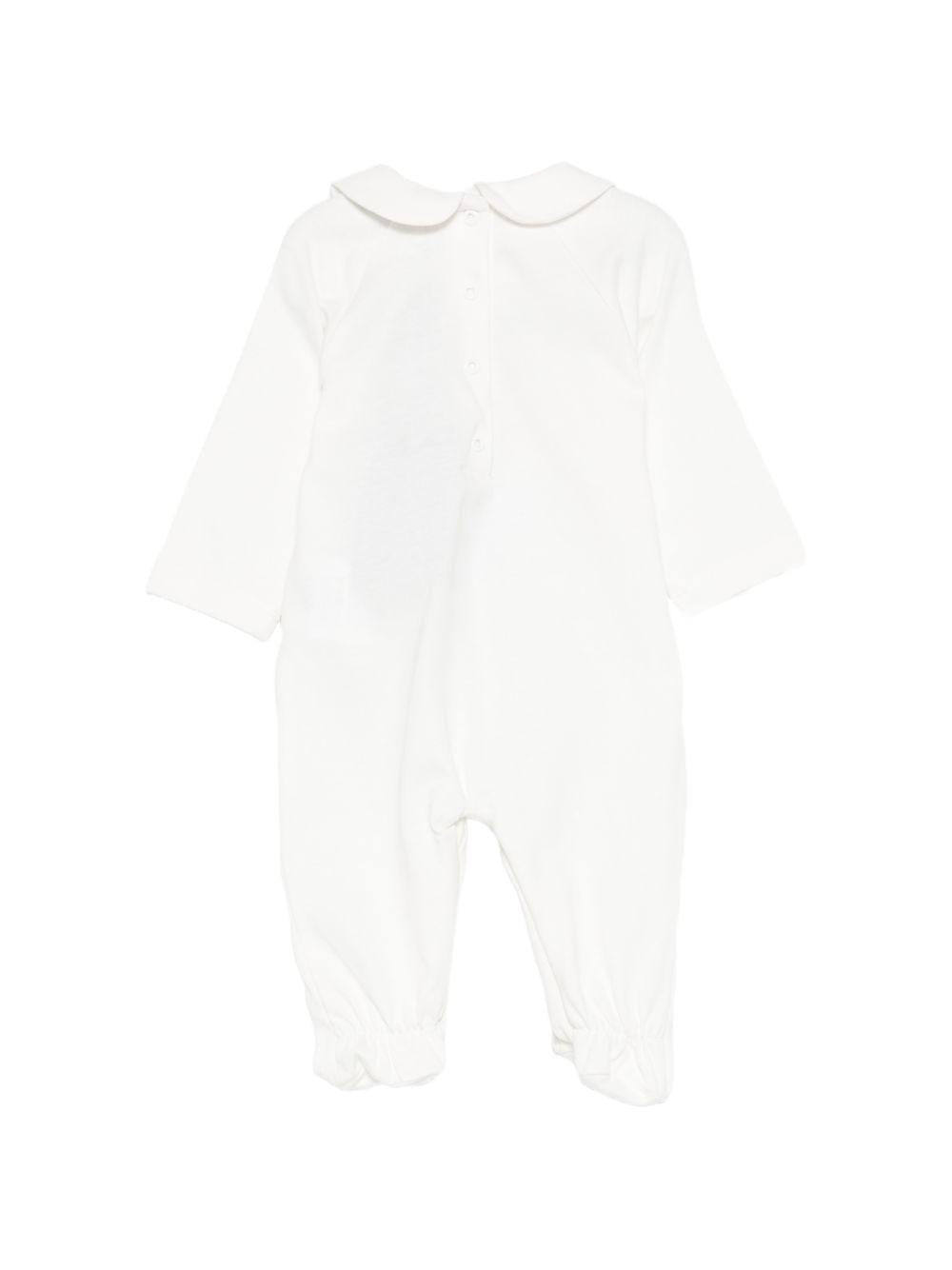 Set tutina, bavaglino e cappellino per neonata ETRO KIDS bianchi con stampa Pegaso (set 3 pezzi) - Rubino Kids