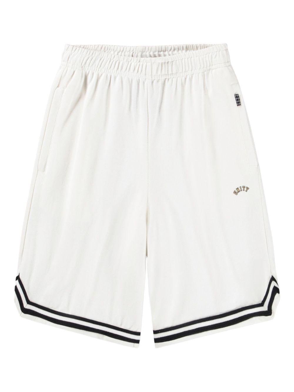 Shorts Adeen per bambino Molo bianchi con bordo a contrasto - Rubino Kids