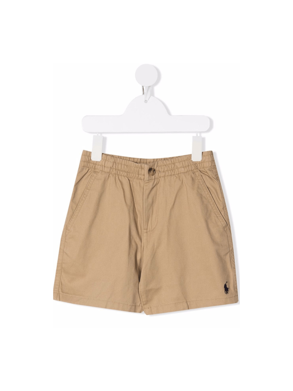 Shorts cargo per bambino Ralph Lauren Kids beige con tasce posteriori - Rubino Kids
