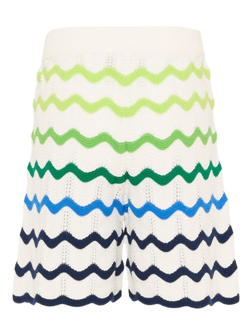 Shorts da bambino Casablanca Kids avorio con motivo a onde - Rubino Kids