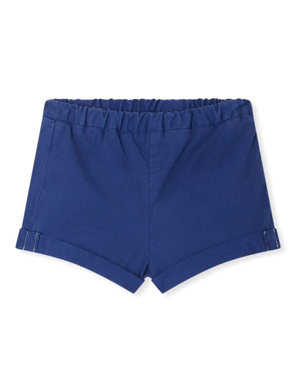Shorts Ecady per neonata Bonpoint blu con tasca posteriore sagomata - Rubino Kids