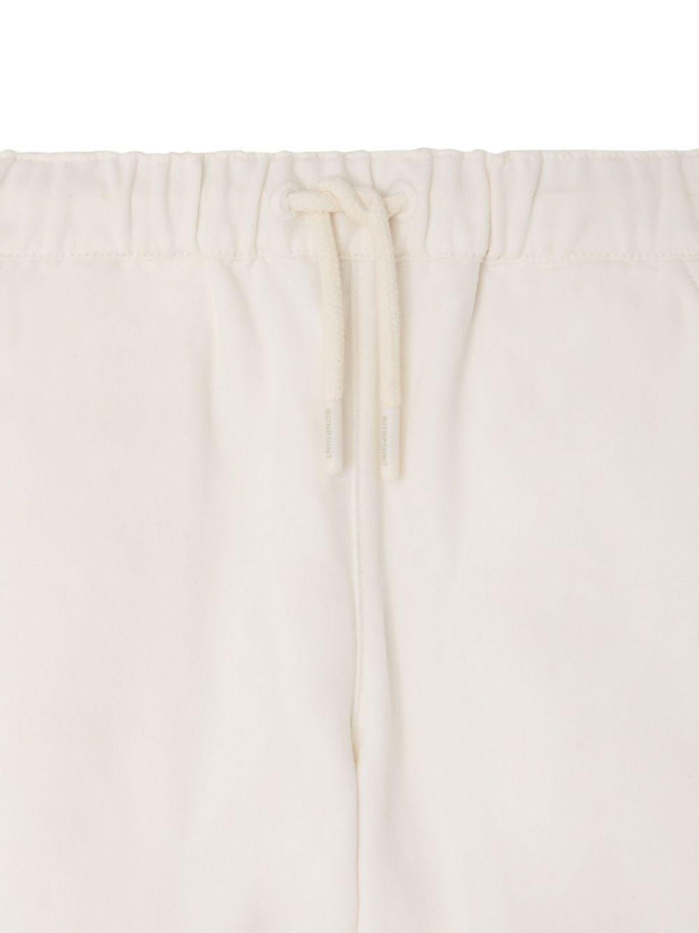 Shorts Elgar per bambino Bonpoint bianchi con coulisse - Rubino Kids