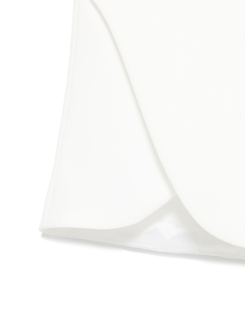 Shorts in crêpe per bambina Elisabetta Franchi La Mia Bambina bianco con fodera integrale - Rubino Kids