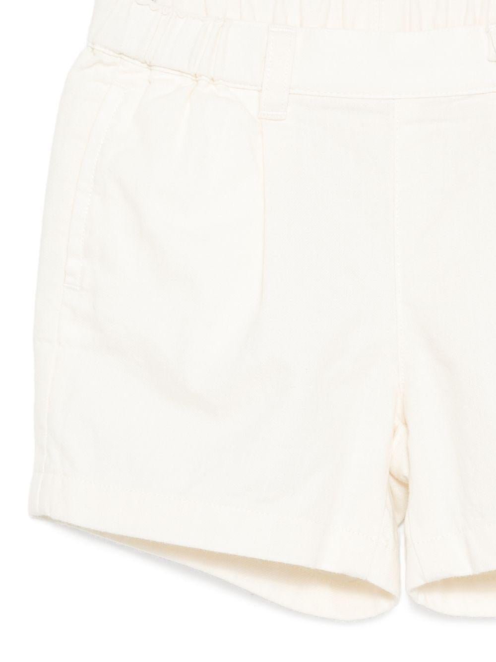 Shorts Leonard per neonato Bonpoint bianchi con vita elasticizzata - Rubino Kids