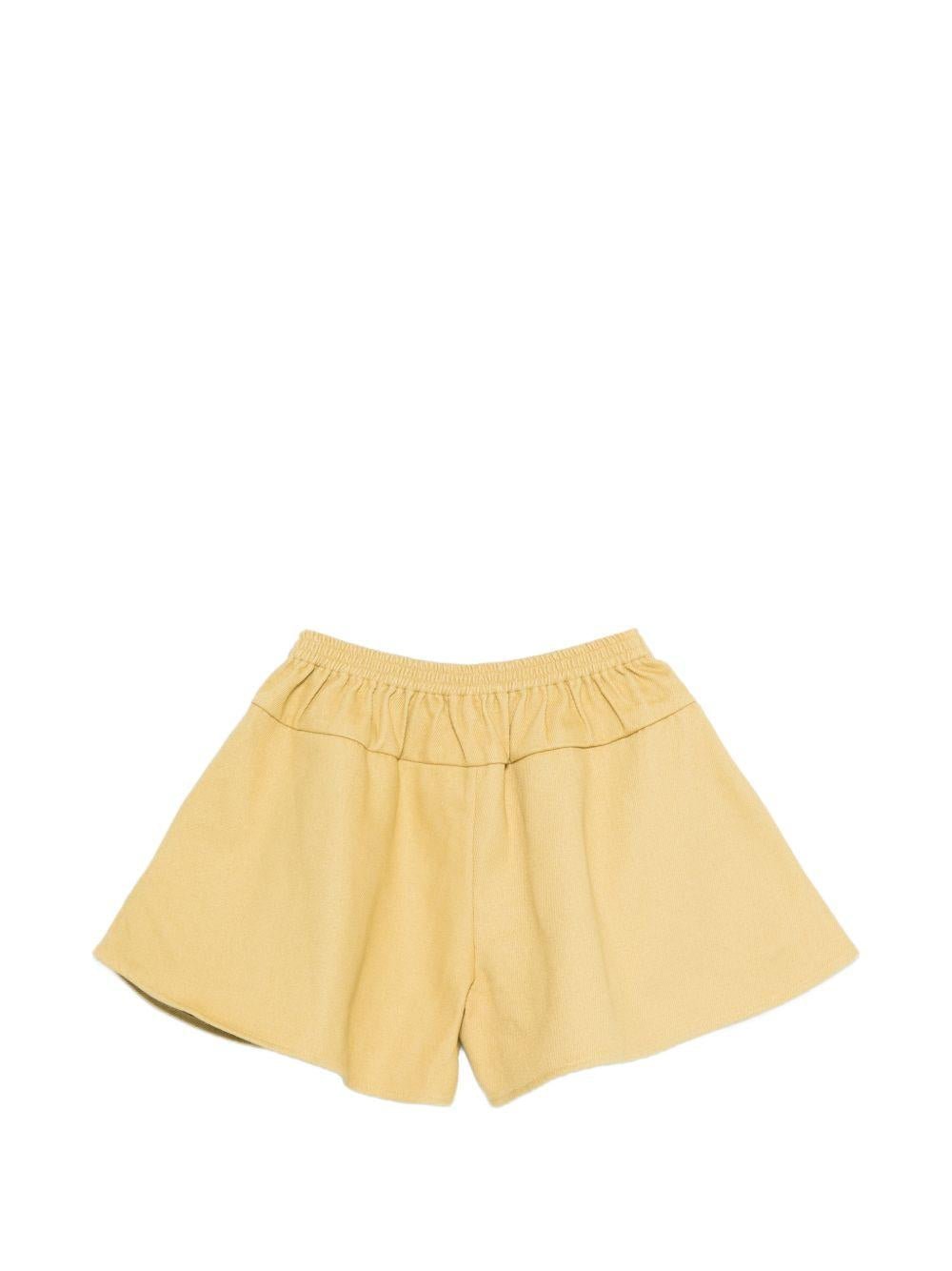 Shorts Mazena per bambina Donsje gialli con vita elasticizzati - Rubino Kids