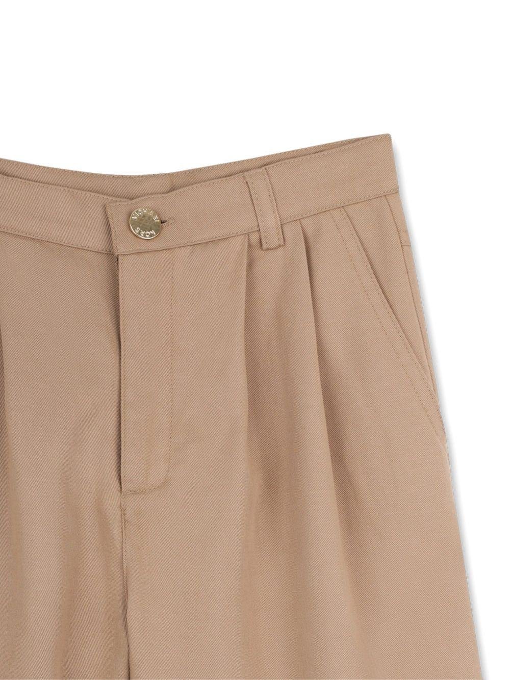Shorts per bambina Michael Kors Kids marrone con tasche - Rubino Kids