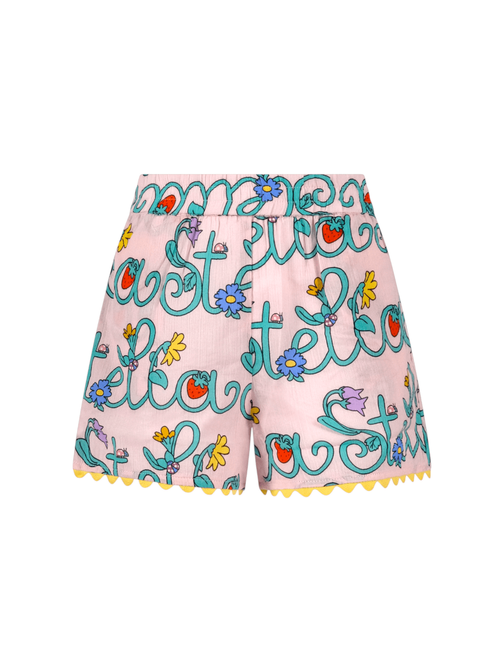 Shorts per bambina Stella McCartney Kids rosa con stampa all - over - Rubino Kids