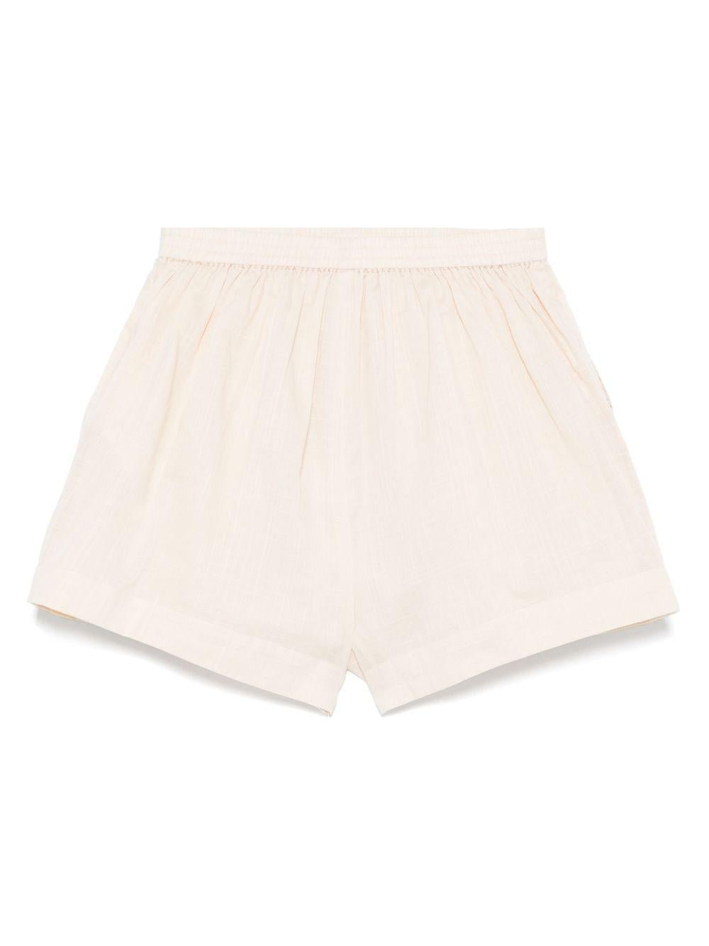 Shorts per bambina ZIMMERMANN Kids Lucky beige con decorazione con punto inglese - Rubino Kids