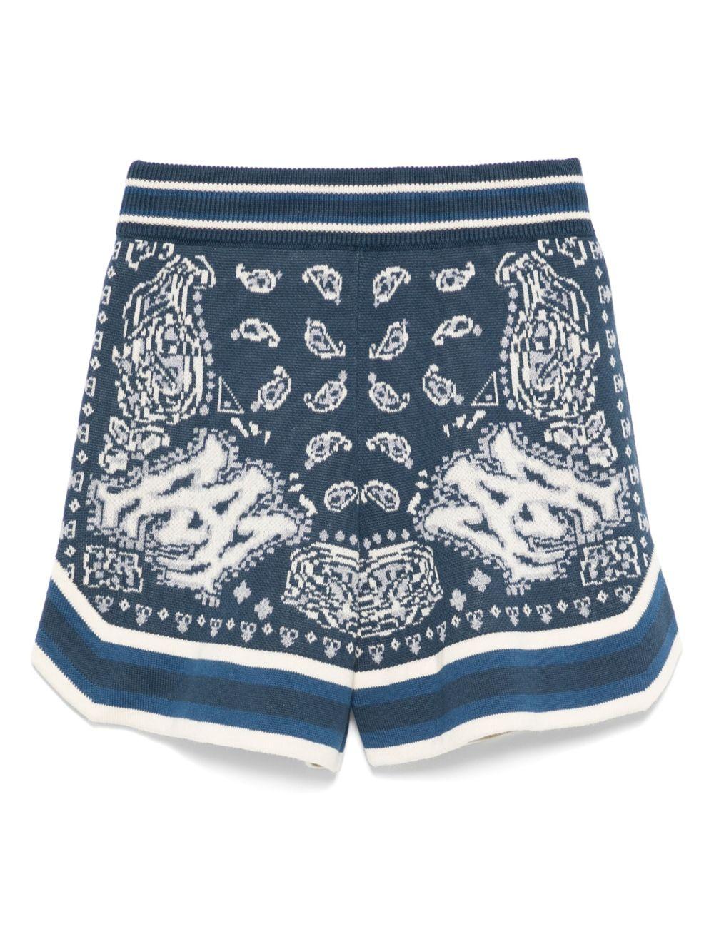 Shorts per bambino Amiri Kids blu con stampa grafica - Rubino Kids