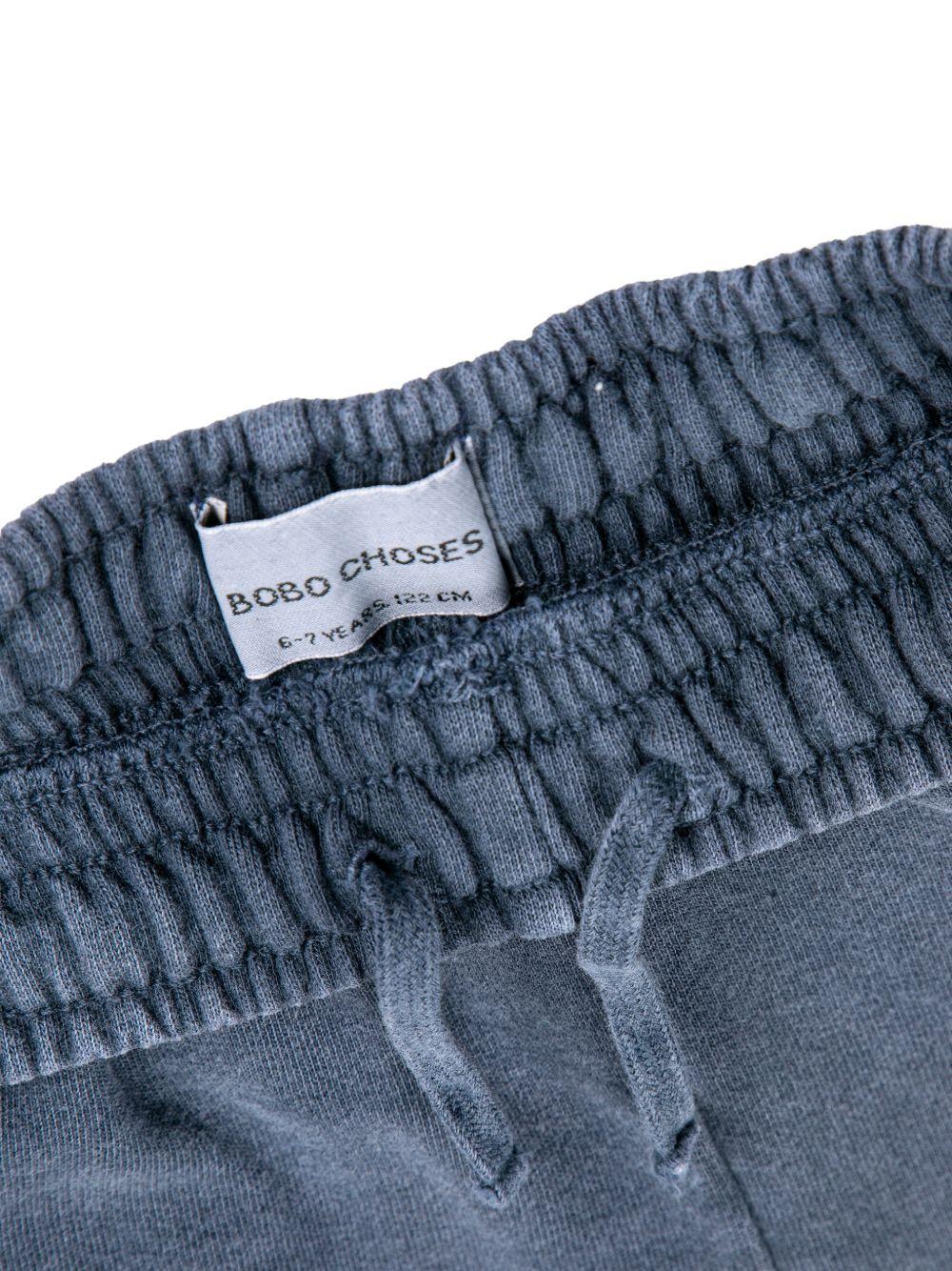 Shorts per bambino Bobo Choses blu con logo ricamato sul davanti - Rubino Kids