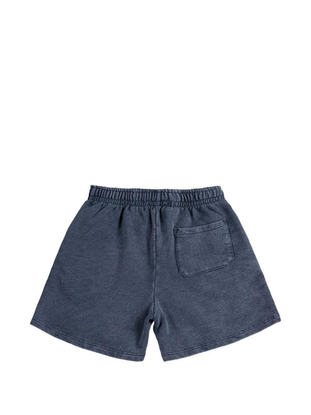 Shorts per bambino Bobo Choses blu con logo ricamato sul davanti - Rubino Kids