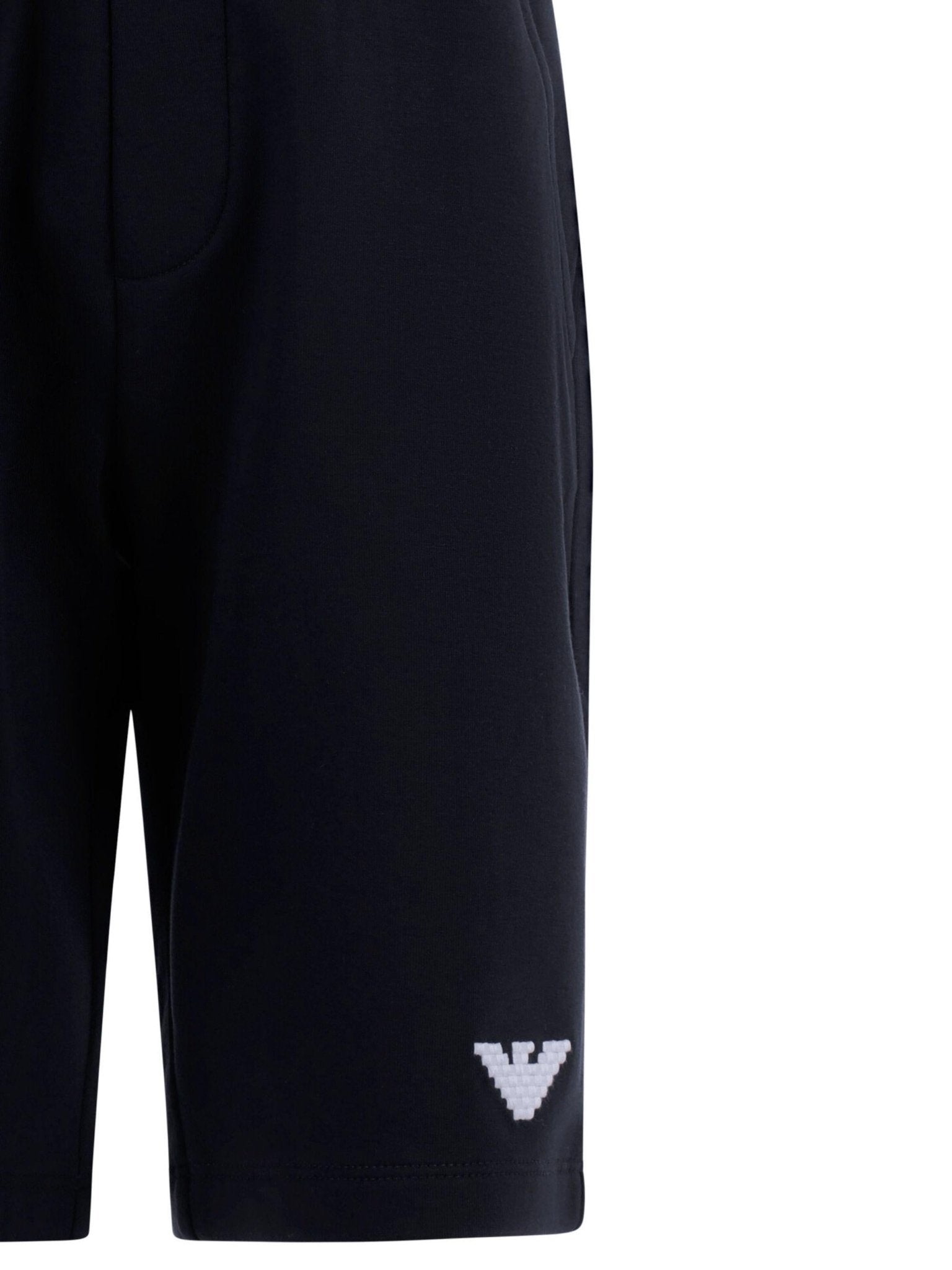 Shorts per bambino Emporio Armani Kids blu con caratteristico logo a forma di aquila - Rubino Kids