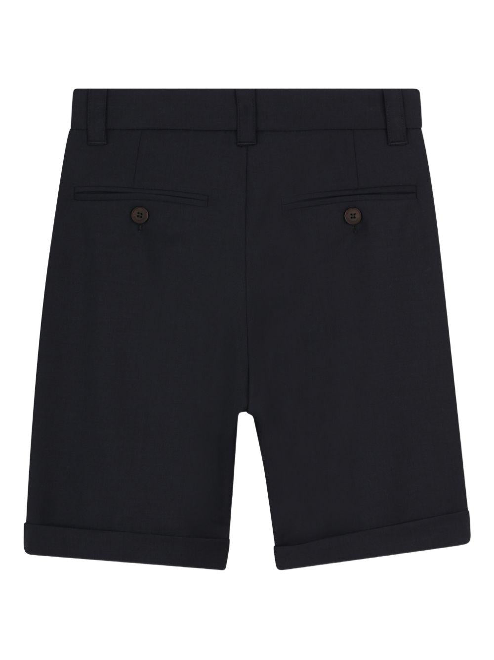 Shorts per bambino Givenchy Kids blu con pieghe - Rubino Kids