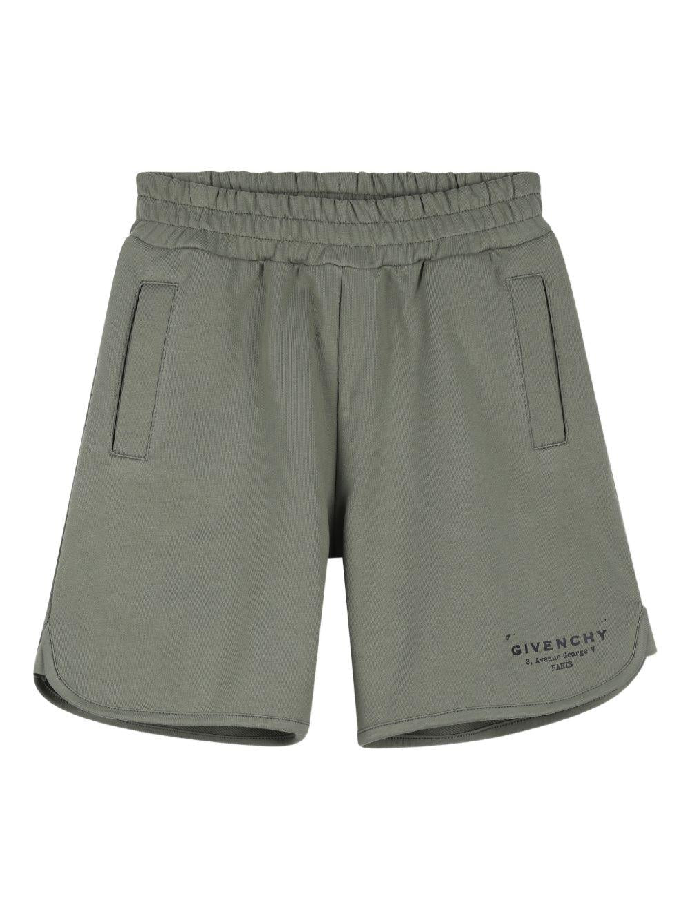 Shorts per bambino Givenchy Kids grigio elasticizzato - Rubino Kids