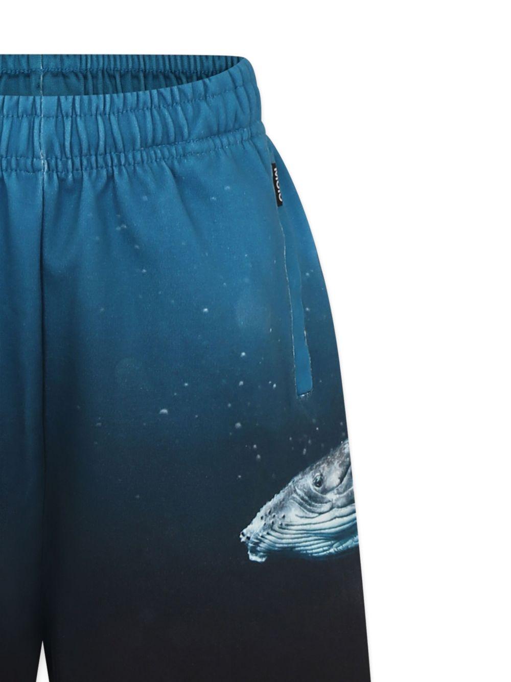 Shorts per bambino Molo blu con stampa grafica - Rubino Kids
