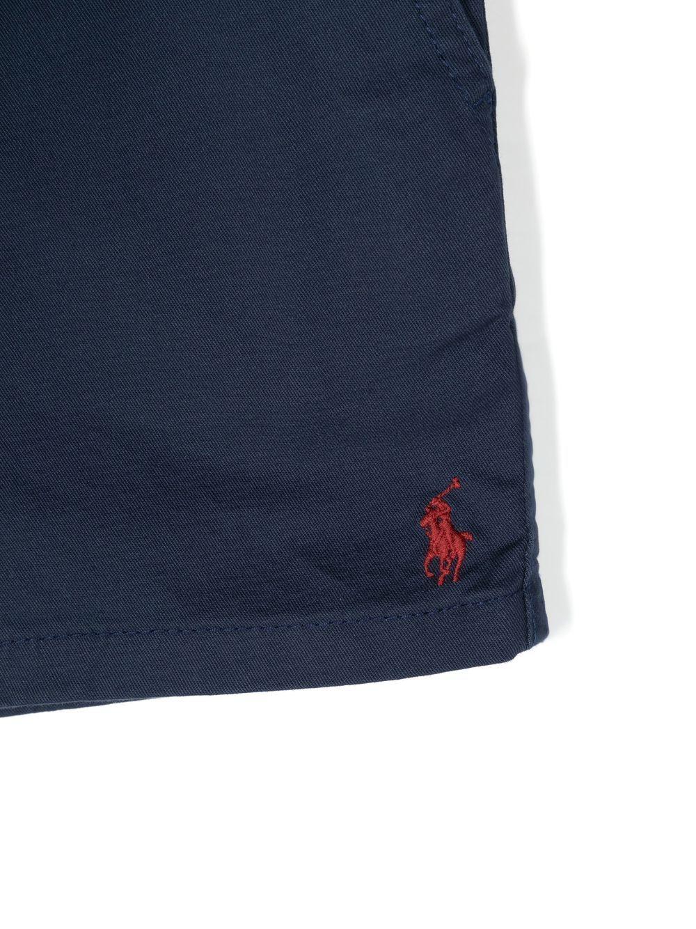 Shorts per bambino Polo Ralph Lauren Kids blu con caratteristico motivo Polo Pony - Rubino Kids