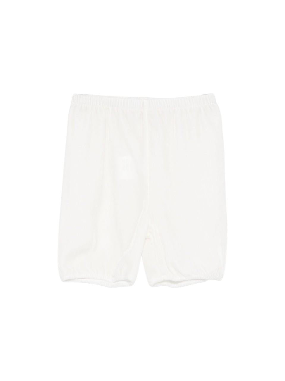 Shorts per neonata Jesurum Baby bianchi con elastico in vita - Rubino Kids