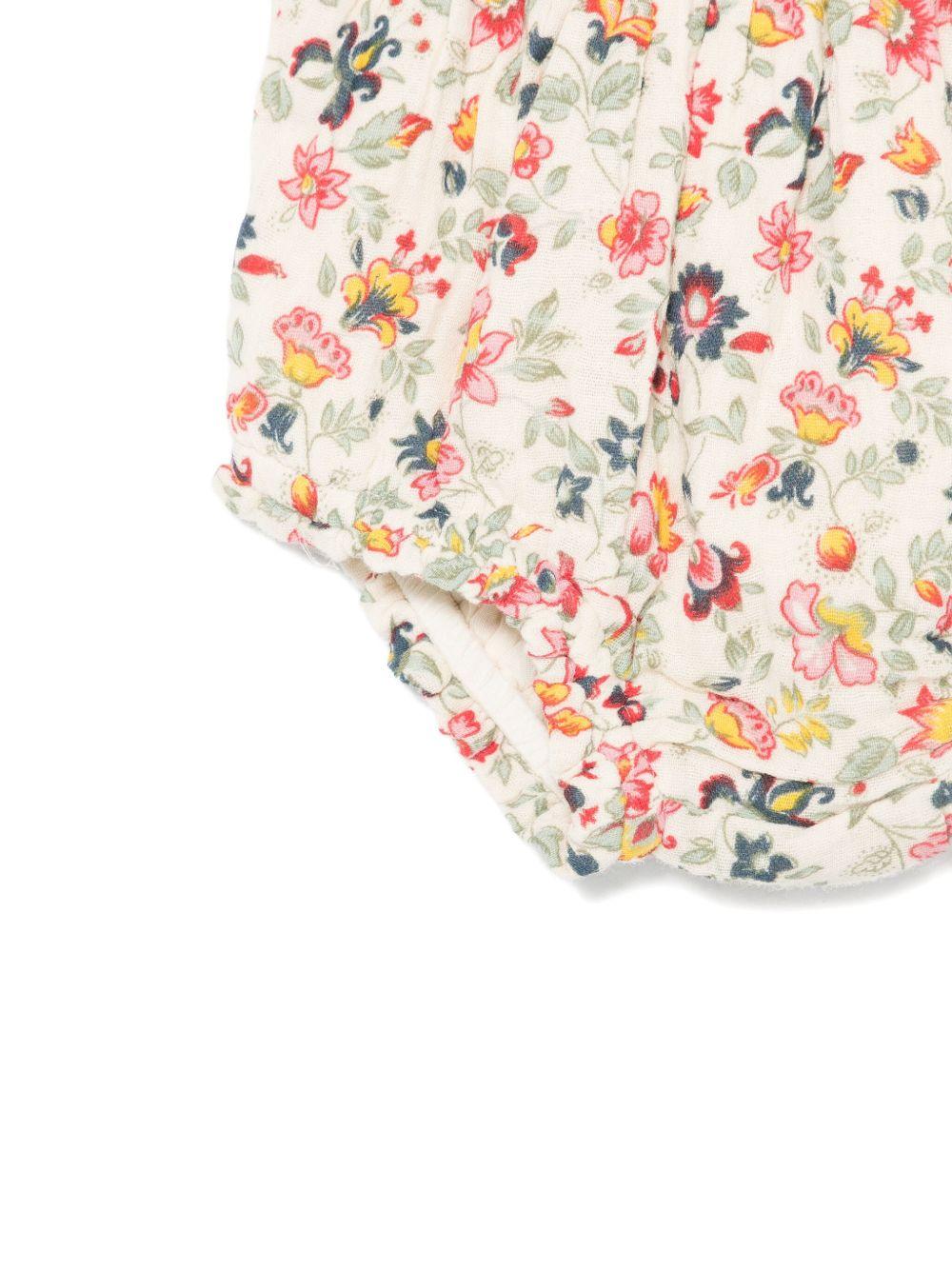 Shorts per neonata Louise Misha beige con stampa floreale - Rubino Kids