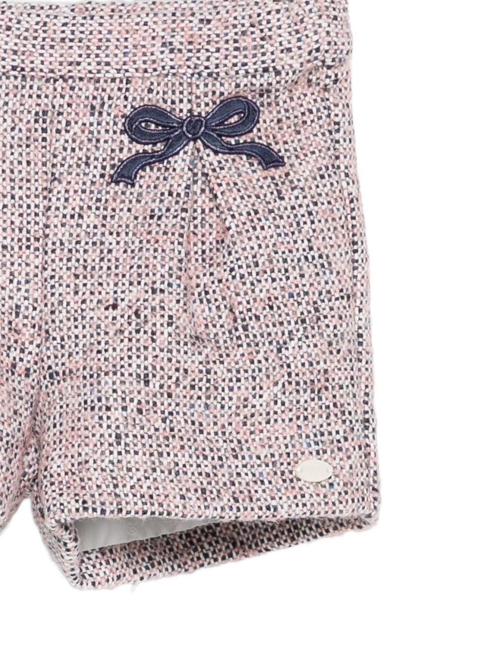 Shorts per neonata Tartine Et Chocolat rosa con dettaglio fiocco - Rubino Kids