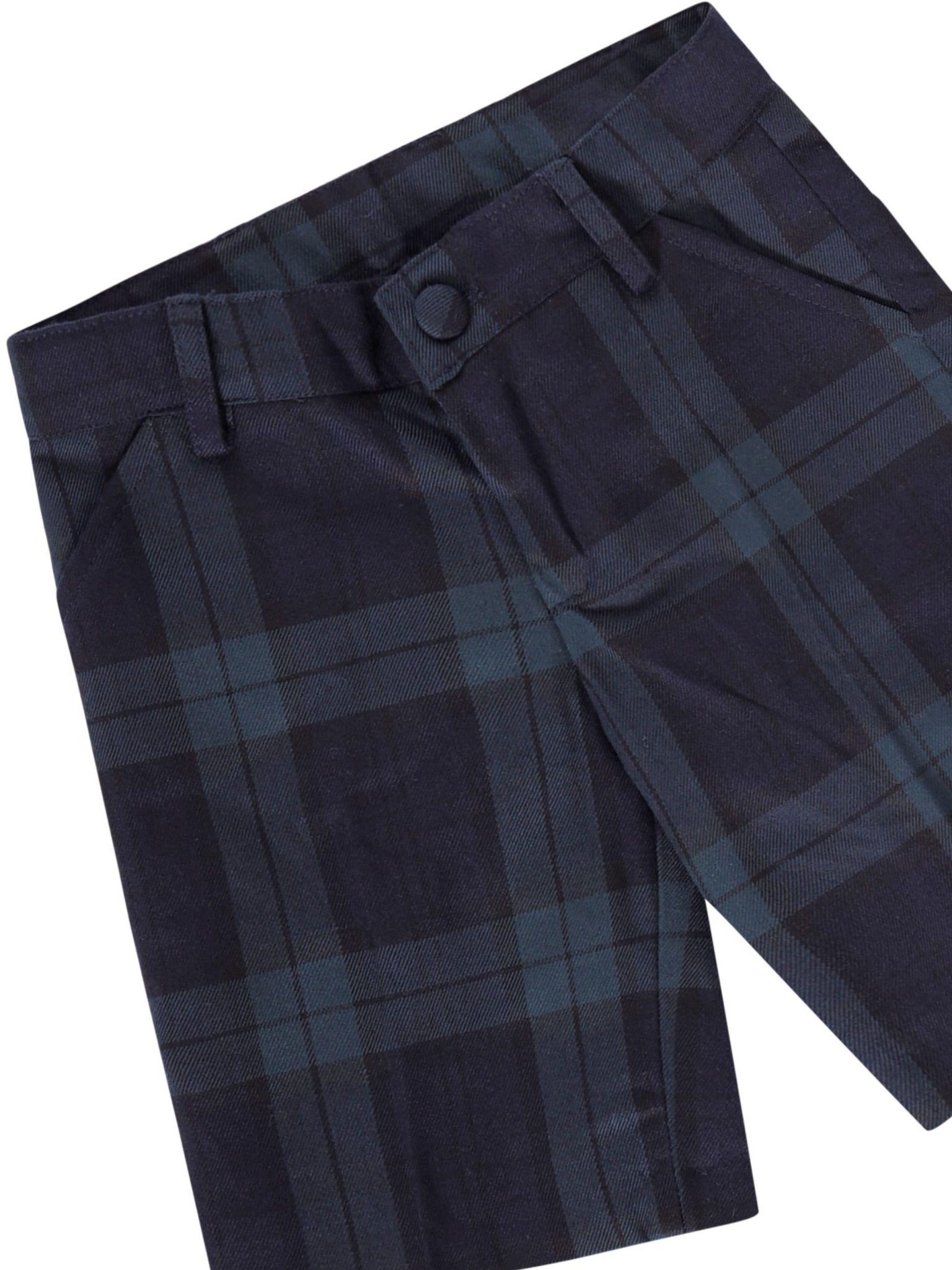 Shorts per neonato Baroni blu con motivo scozzese - Rubino Kids