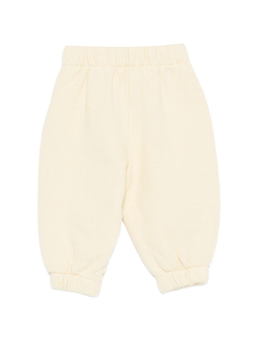Shorts per neonato Bobo Choses beige con toppe gialle - Rubino Kids