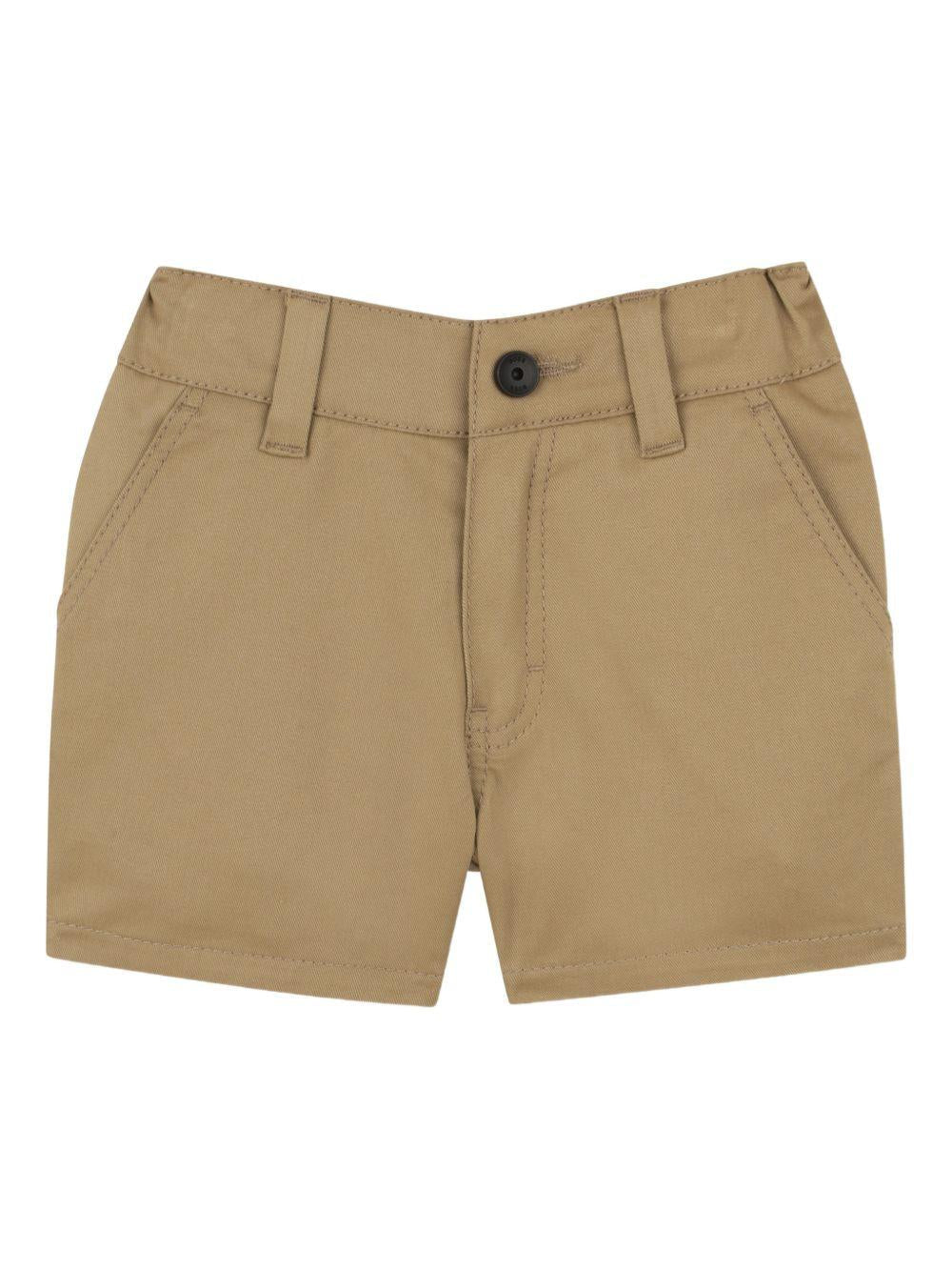 Shorts per neonato Boss Kids beige con bottoni - Rubino Kids