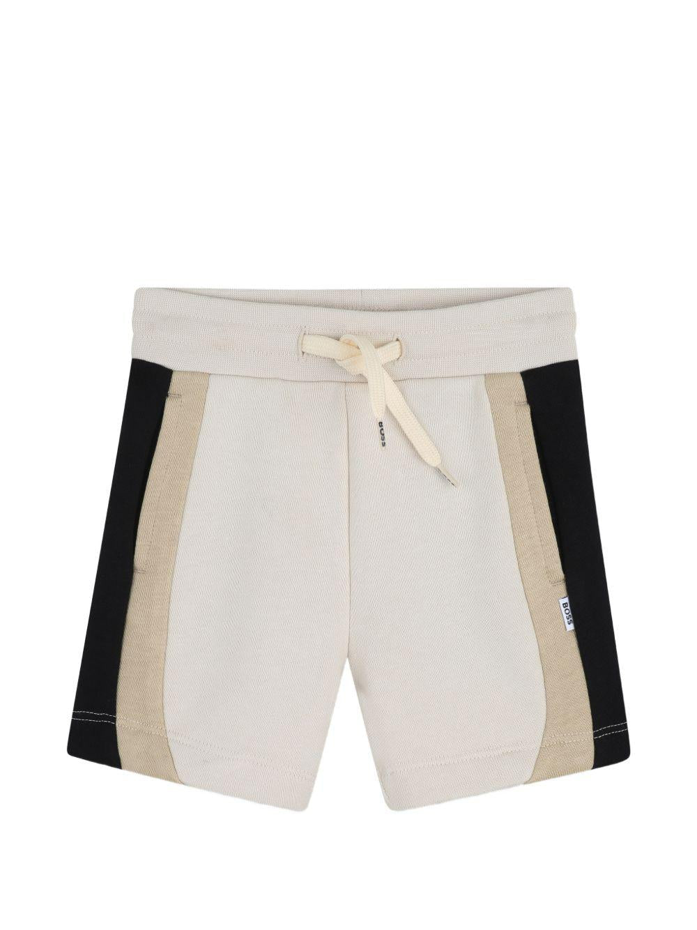 Shorts per neonato Boss Kids bianco crema con coulisse - Rubino Kids