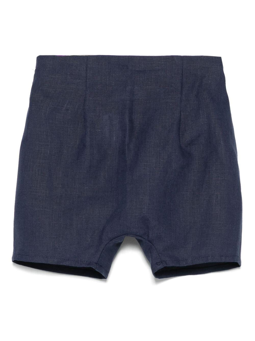 Shorts per neonato JESURUM BABY Armando blu con dettagli con pince - Rubino Kids
