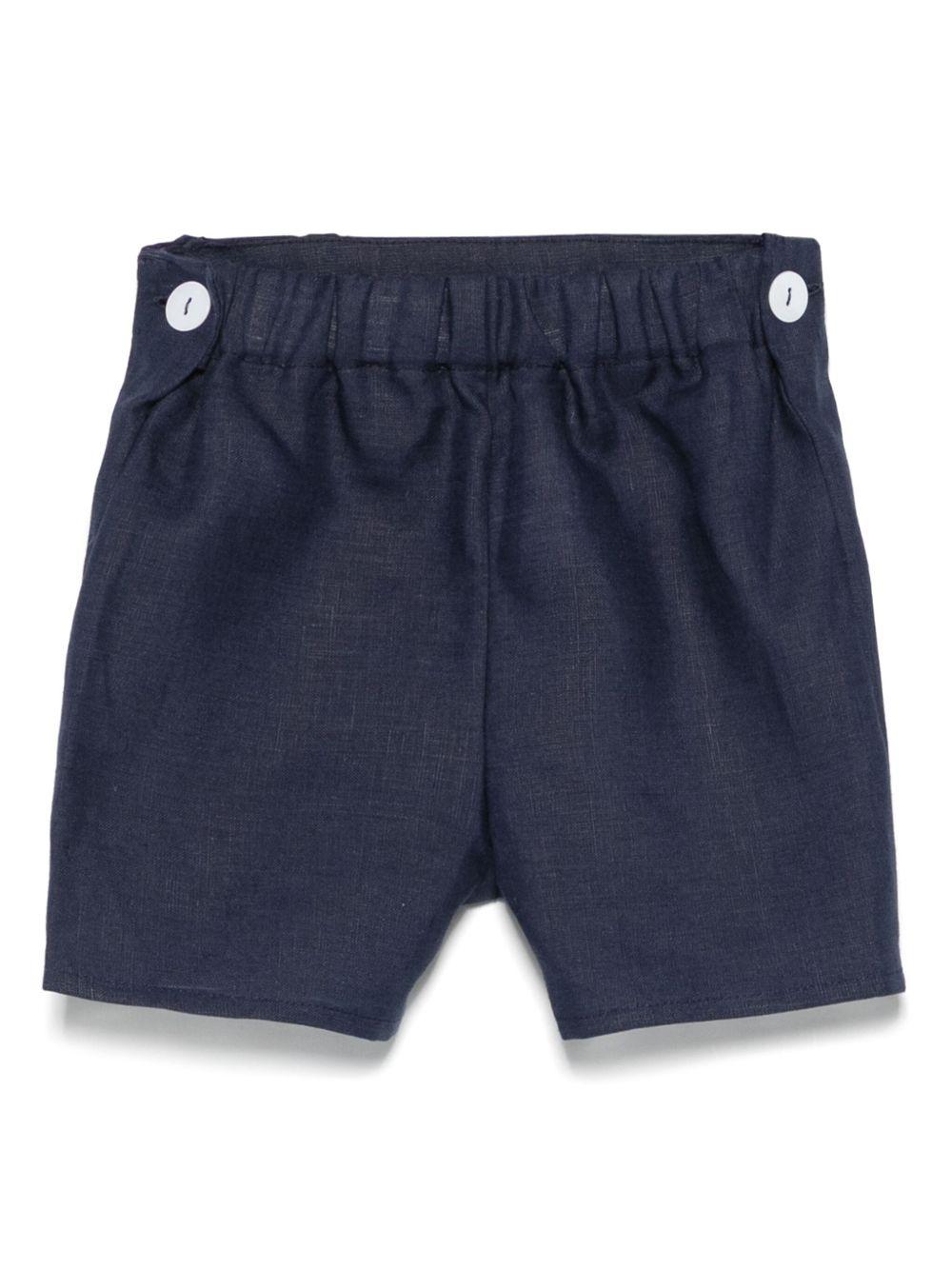 Shorts per neonato JESURUM BABY Armando blu con dettagli con pince - Rubino Kids