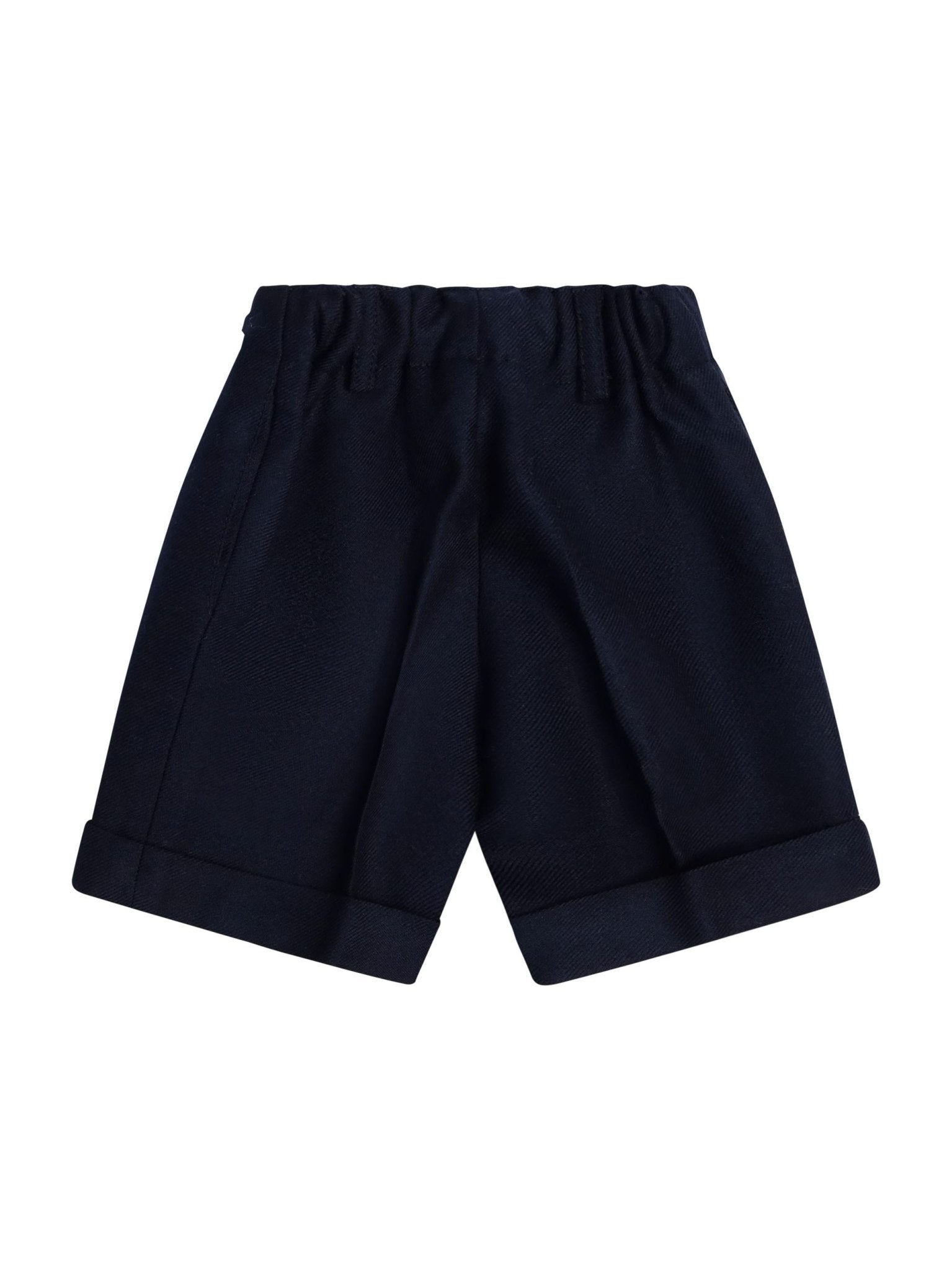 Shorts per neonato Paio Crippa blu con passanti per cintura - Rubino Kids