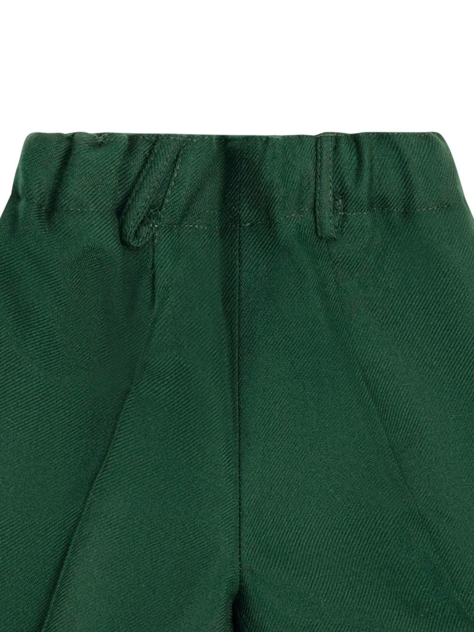 Shorts per neonato Paio Crippa verde con vita elasticizzata - Rubino Kids